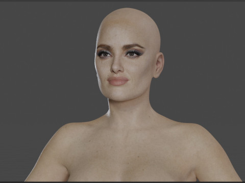 Salma Hayek Model 3D