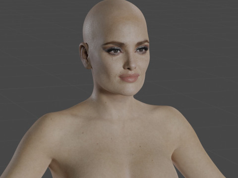 Salma Hayek Model 3D