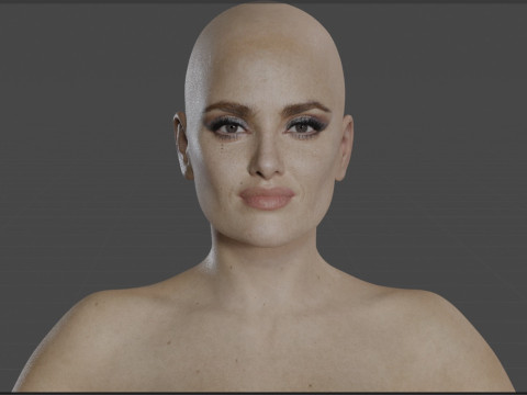 Salma Hayek Model 3D