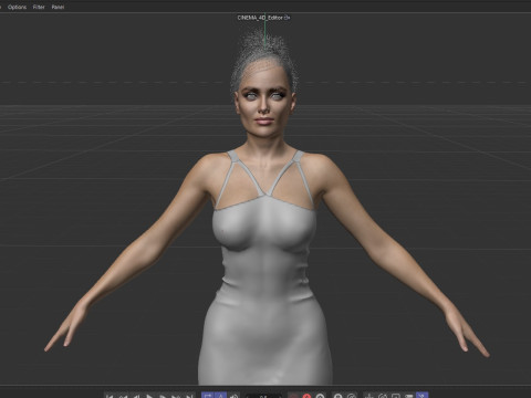 Salma Hayek Model 3D