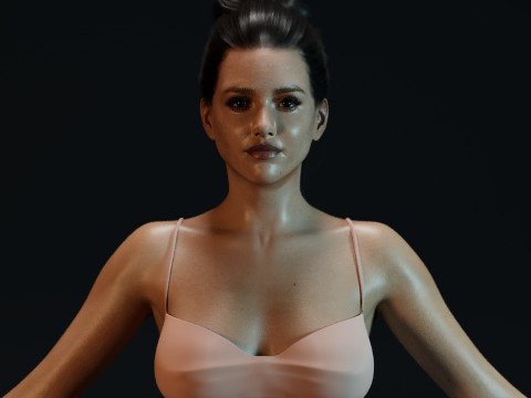 Jessica Alba 3D Model