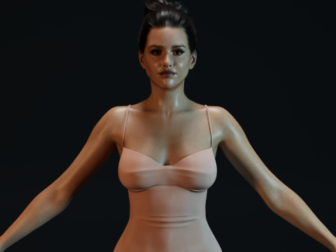 Jessica Alba 3D Model