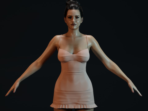 Jessica Alba 3D Model