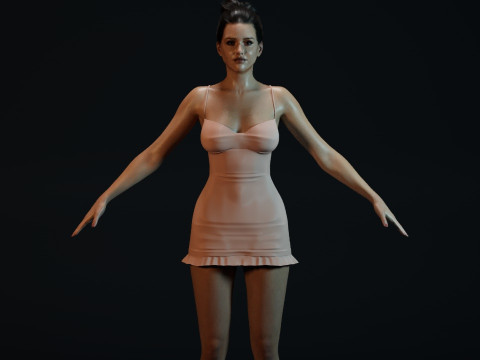 Jessica Alba 3D Model