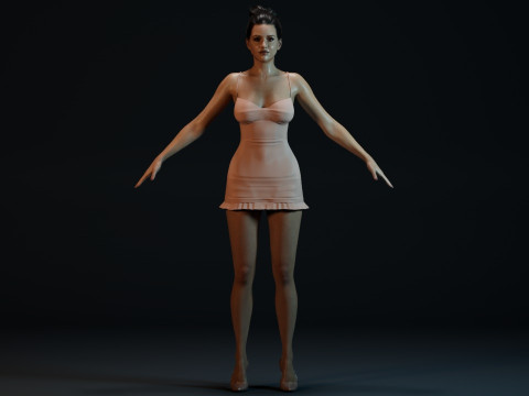 Jessica Alba 3D Model