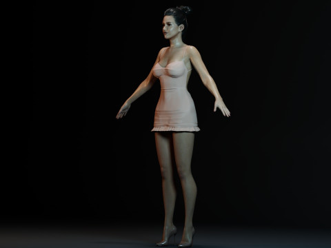 Jessica Alba 3D Model