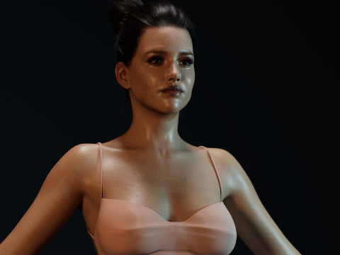 Jessica Alba 3D Model