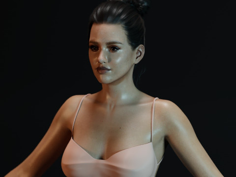 Jessica Alba 3D Model