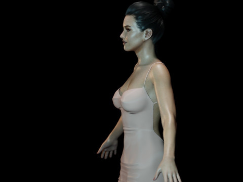 Jessica Alba 3D Model