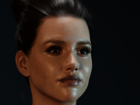 Jessica Alba 3D Model