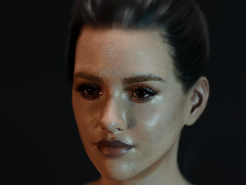 Jessica Alba 3D Model