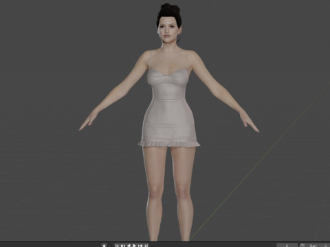 Jessica Alba 3D Model