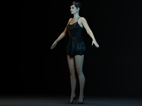 Anne Hathaway Modelo 3D
