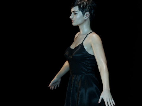 Anne Hathaway Modelo 3D