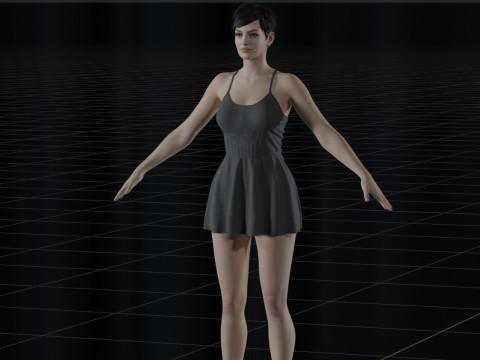 Anne Hathaway Modelo 3D