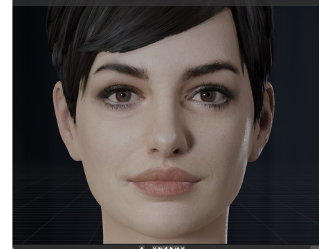 Anne Hathaway Modelo 3D