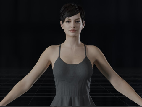 Anne Hathaway Modelo 3D