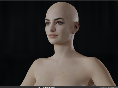Anne Hathaway Modelo 3D