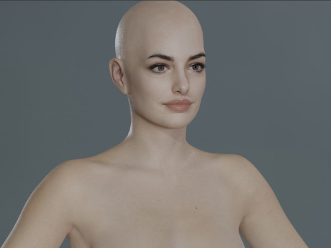 Anne Hathaway Modelo 3D