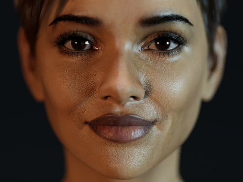 Halle Berry 3D-Modell