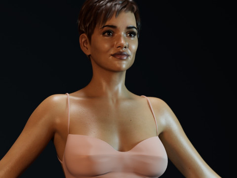 Halle Berry 3D-Modell
