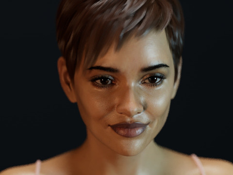 Halle Berry 3D-Modell