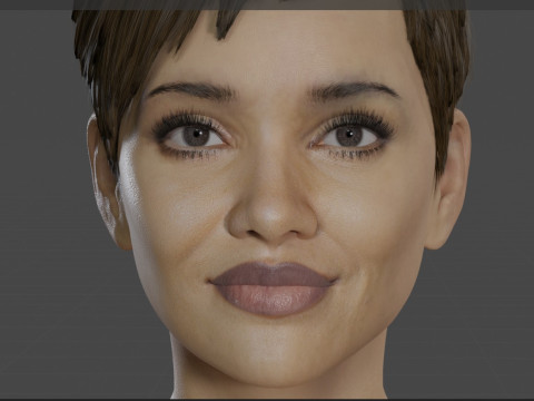 Halle Berry 3D-Modell