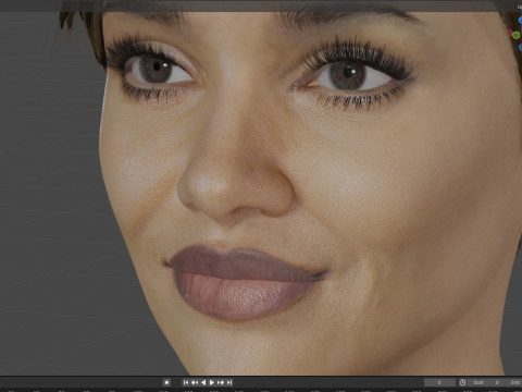 Halle Berry 3D-Modell