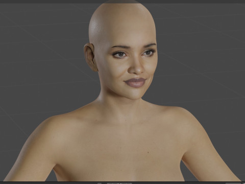 Halle Berry 3D-Modell