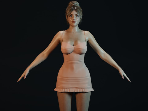 Sydney Sweeney 3D-Modell