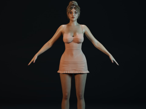 Sydney Sweeney 3D-Modell