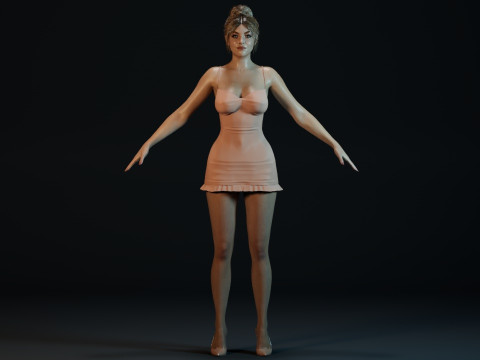 Sydney Sweeney 3D-Modell