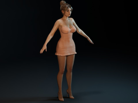 Sydney Sweeney 3D-Modell