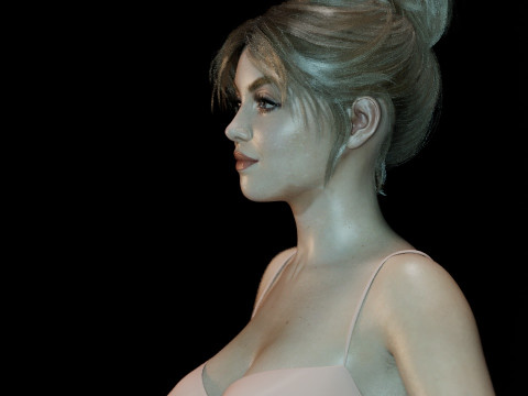 Sydney Sweeney 3D-Modell