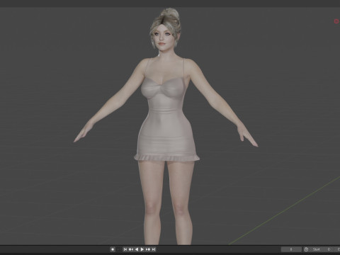 Sydney Sweeney 3D-Modell