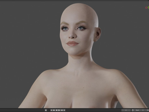 Sydney Sweeney 3D-Modell