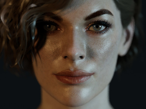 Milla Jovovich 3D 模型