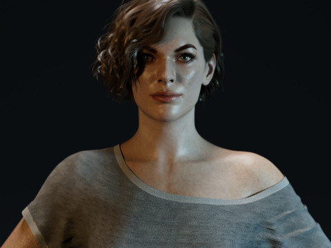 Milla Jovovich 3D 模型