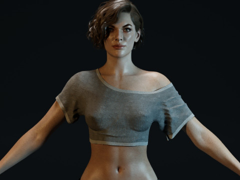 Milla Jovovich 3D 模型
