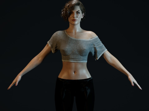 Milla Jovovich 3D 模型