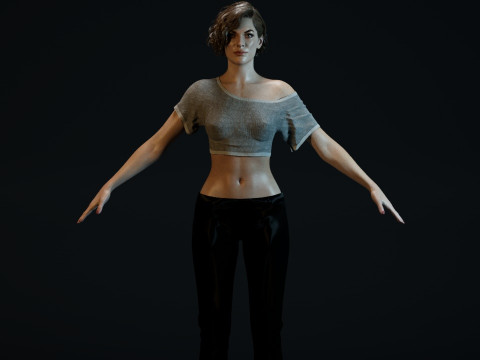 Milla Jovovich 3D 模型