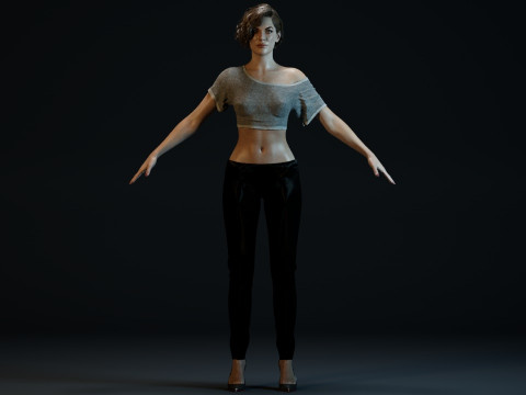 Milla Jovovich 3D 模型