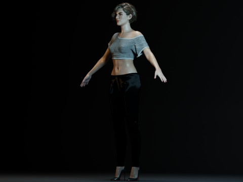 Milla Jovovich 3D 模型