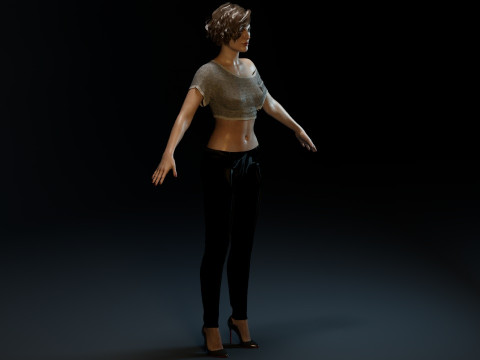 Milla Jovovich 3D 模型
