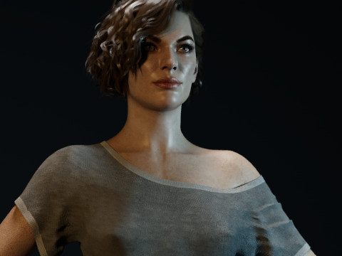 Milla Jovovich 3D 模型