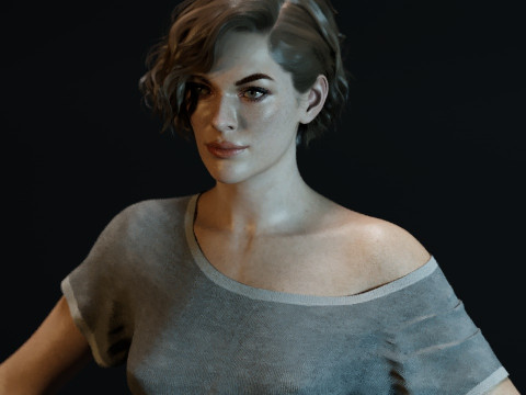 Milla Jovovich 3D 模型