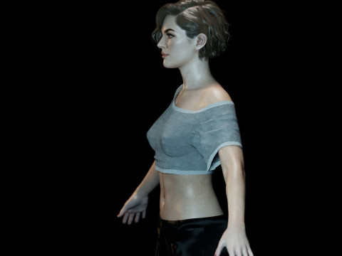 Milla Jovovich 3D 模型