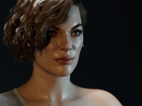 Milla Jovovich 3D 模型