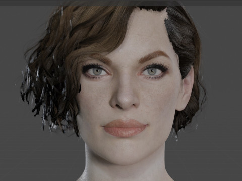 Milla Jovovich 3D 模型