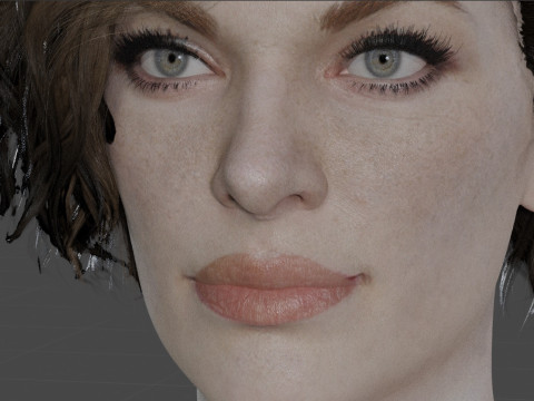 Milla Jovovich 3D 模型